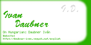 ivan daubner business card